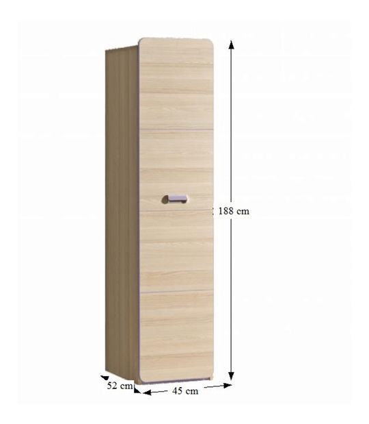 Skříň Echo L2 fialová