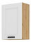 Horní kuchyňská skříňka Lucid 50 G 72 1F (dub artisan + bílá)