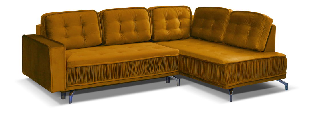 Rohová sedací souprava Variana (žlutá) (P)