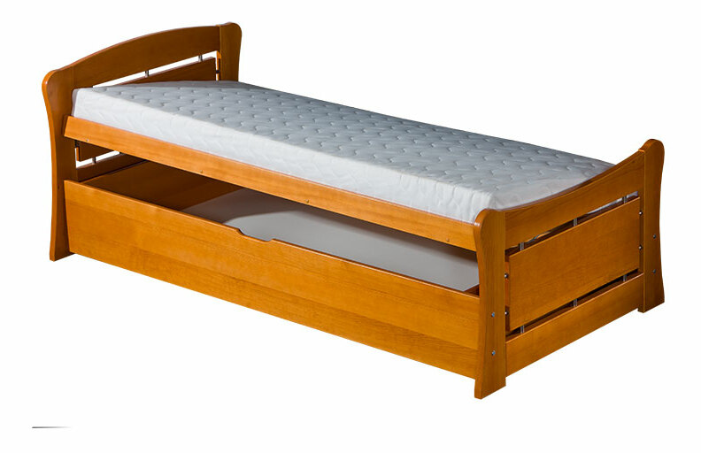 Jednolůžková postel 90 cm Pauli 1 (s roštem a úl. prostorem)