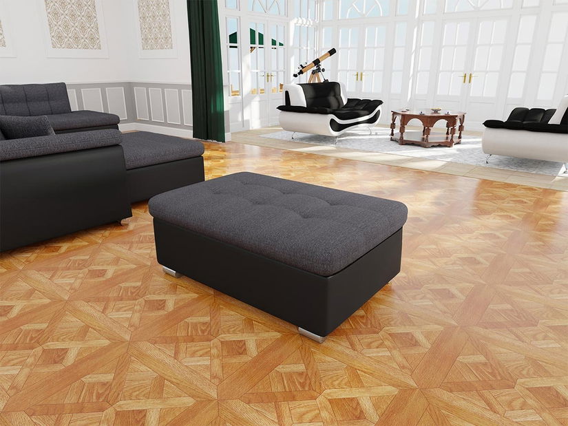 Taburetka Tony velký (černá + šedá) *bazár