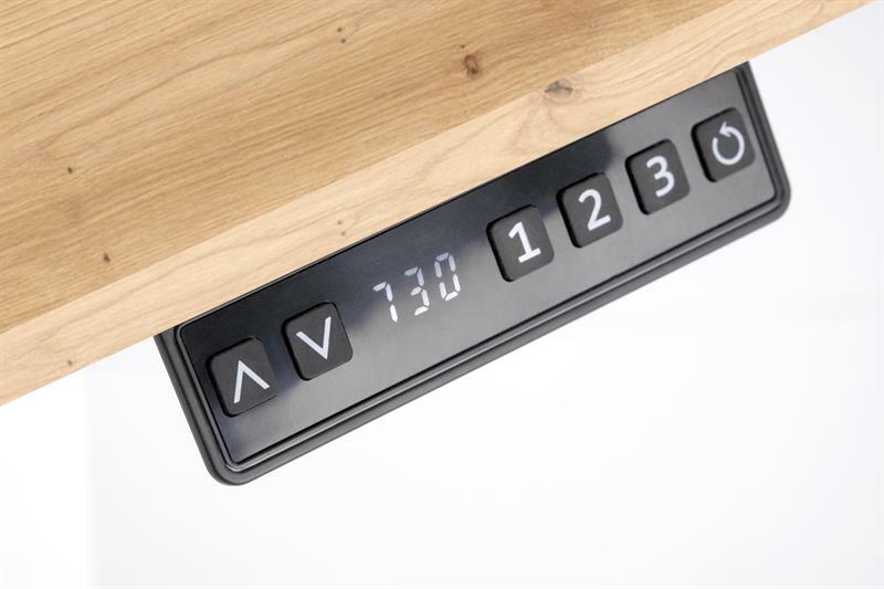 PC stolek Bush (dub zlatý + bílá)