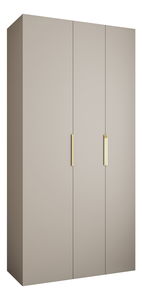 Šatní skříň 120 cm Carmela 40-4 (kašmír + zlatá)