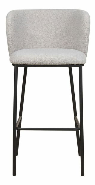 Set 2ks barových židlí Minik (šedé buklé)