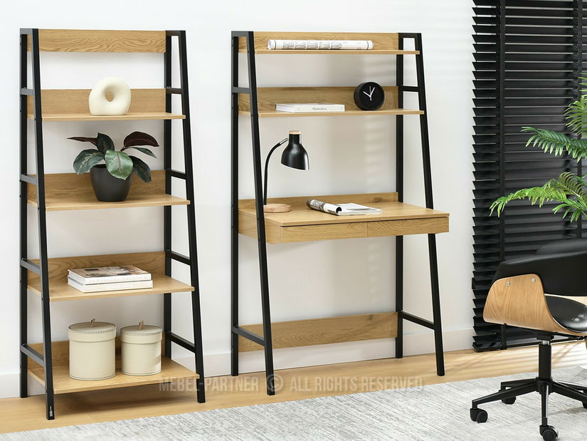 PC stolek Bergino (dub + černá)