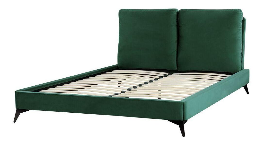 Manželská postel 140 cm Mellody (zelená)