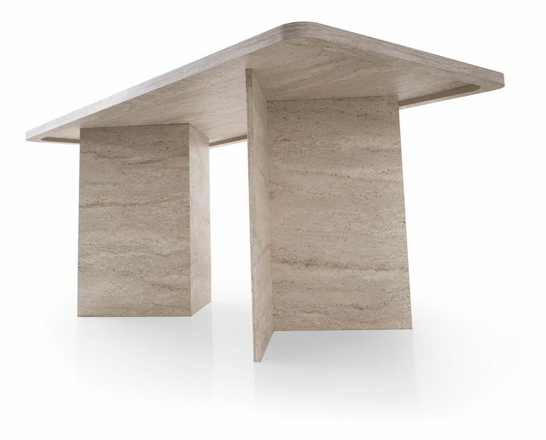Jídelní stůl Loftonoso (travertin)