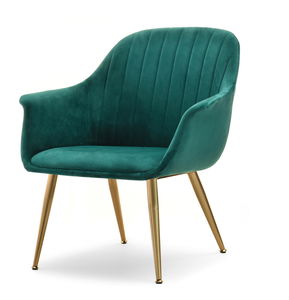 Křeslo Osmol F (zelená + zlatá)
