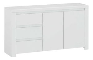 Komoda Lafer 2D3S (lesk bílý)