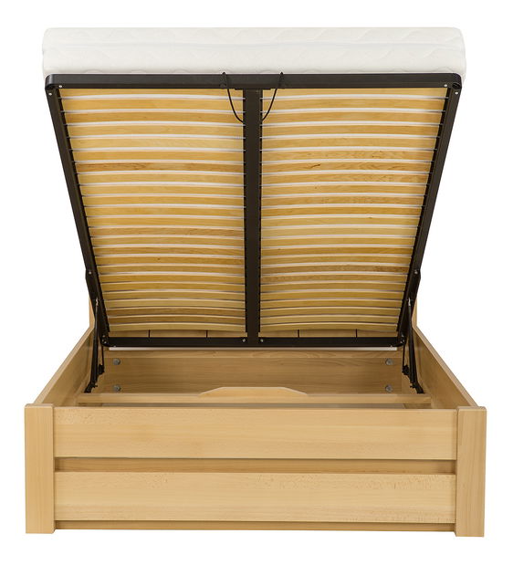 Manželská postel 200 cm LK 190 BOX (s roštem a úl. prostorem)