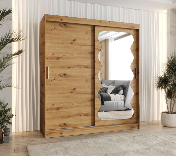 Šatní skříň 180 cm Spock (dub artisan)