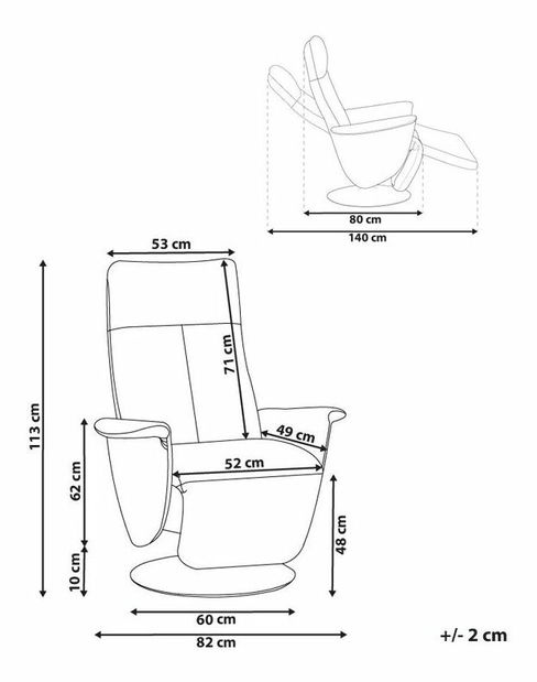 Křeslo Pelir (bílá)