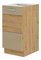 Dolní kuchyňská skříňka Arryn 40 D 1F BB (dub artisan + lesk cappucino)