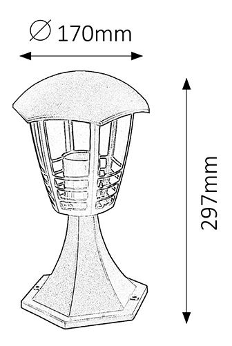 Venkovní svítidlo Marseille 8619 (černá)