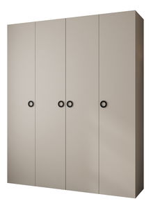 Šatní skříň 200 cm Carmela 50-1 (kašmír + černá)