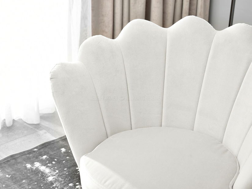 Křeslo Lasair (šedá + chromová)