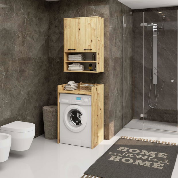 Závěsná koupelnová skříňka Farid TYP 7 (dub artisan)