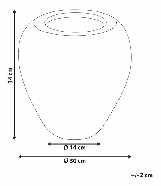 Váza Sarrie (oranžová)
