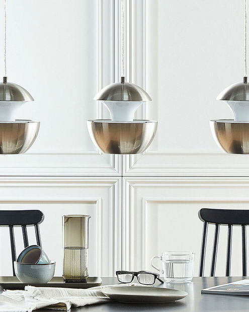 Závěsná lampa BAJAN (kov) (stříbrná)