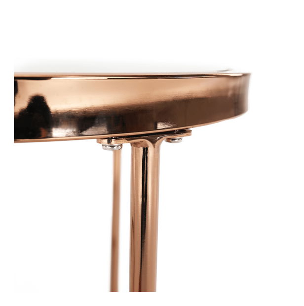 Konferenční stolek Monet (růžové zlato + černá)