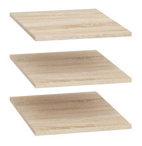 Sada 3ks polic do šatní skříně BRW Nepo Plus 36 (dub sonoma)