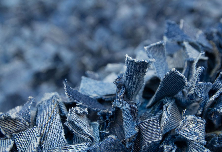 Ručně šitý koberec Rock n Roll 500 Denim