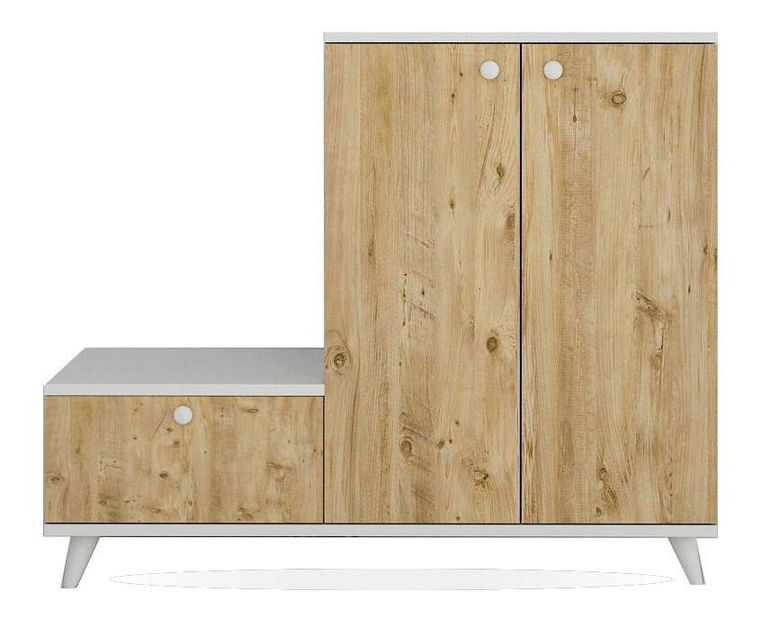 Předsíňová sestava Tenuve (dub + bílá)