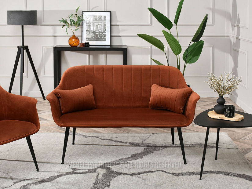 Pohovka Osmol S (měděná + zlatá)