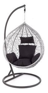 Závěsné křeslo Eggman (jasan + černá)