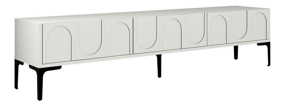 TV stolek/skříňka Bipemu 3 (bílá + černá)