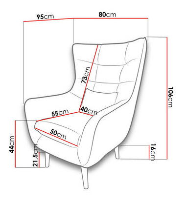 Křeslo Florence (žlutá) *výprodej