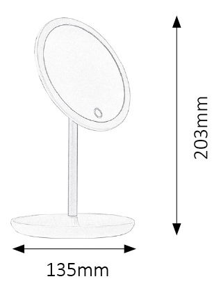 Dekorativní svítidlo Misty 4539 (bílá) (stmívatelné)