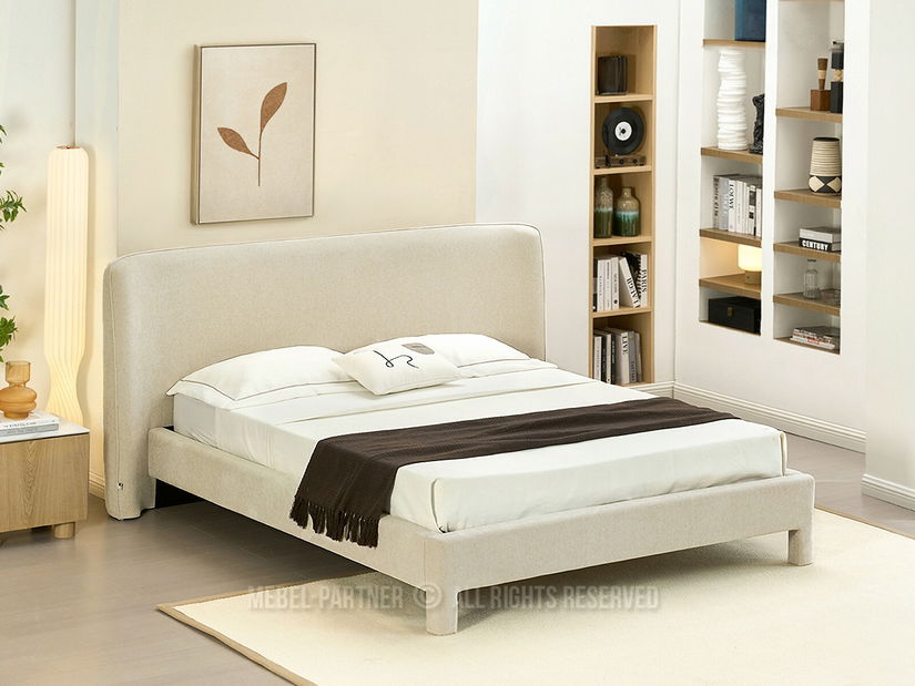 Manželská postel 160 cm Controladas 160 (béžová)