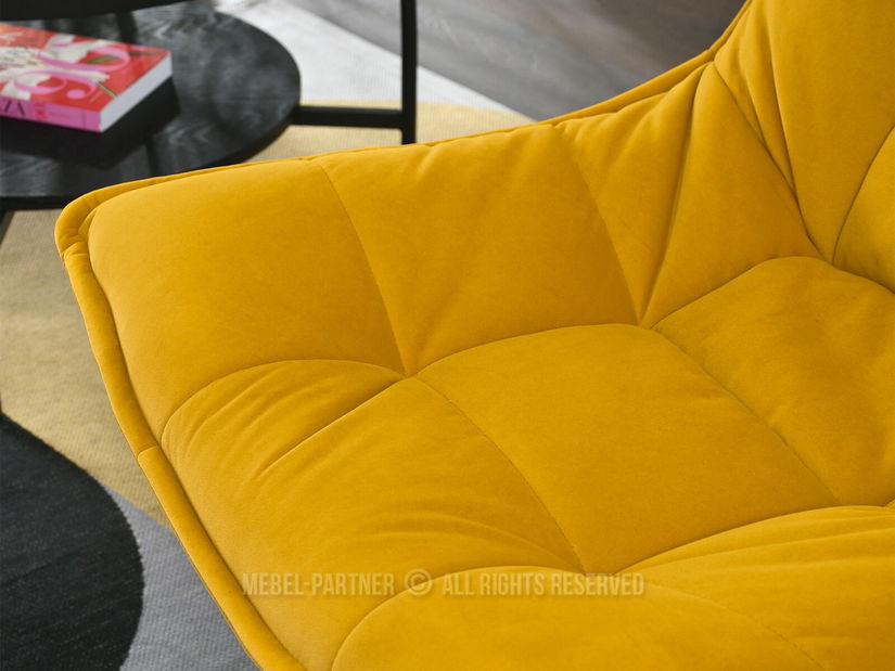 Křeslo Palma (med + černá)