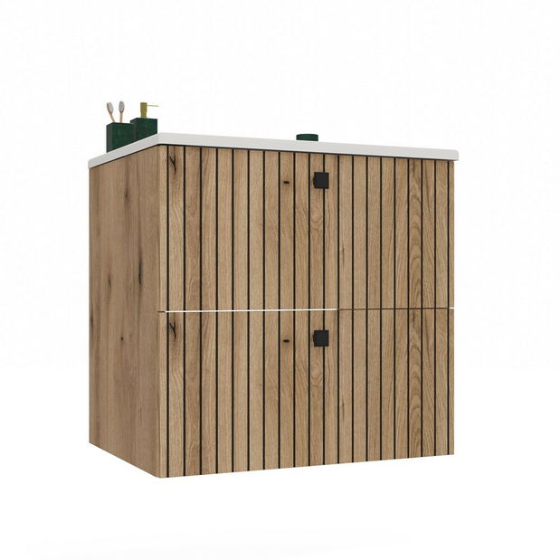 Skříňka pod umyvadlo Terca 1 60 (dub evoke) (s umyvadlem)