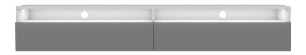 TV skříňka/stolek Redcan (bílá + šedá)