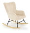 Houpací křeslo Belveder (krémová)