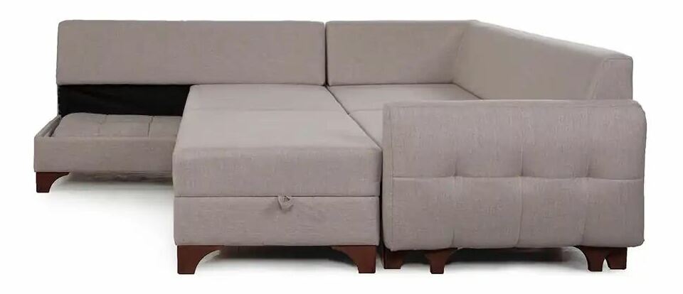 Rohová sedačka Clof (červená) (L)