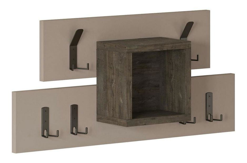 Věšák Vaseli (tmavě hnědá + světlá mocha)