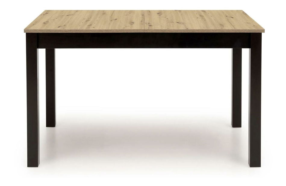 Rozkládací jídelní stůl Tentempies (dub artisan + černá) (pro 4-6 osob)