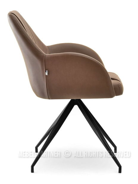 Židle Cruz (hnědá + černá)