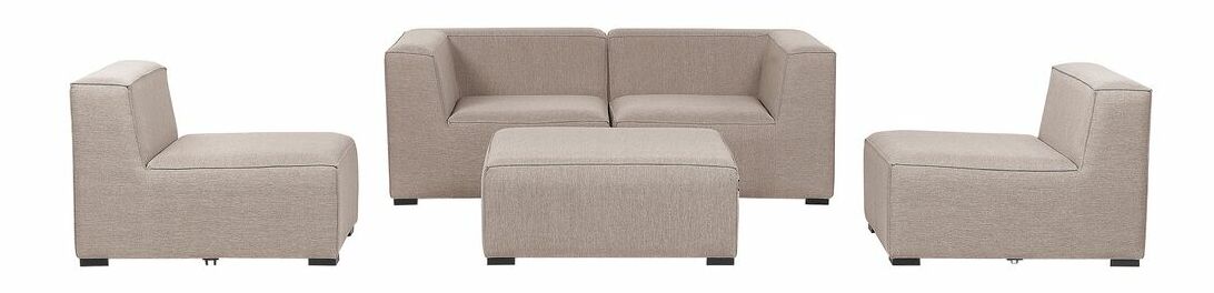 Rohová zahradní pohovka Ailin (béžová)