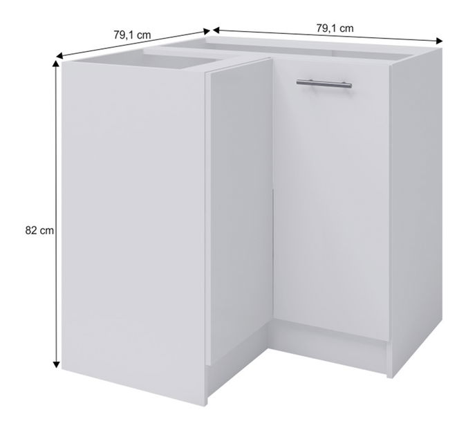 Dolní kuchyňská skříňka, rohová Flor S-90N