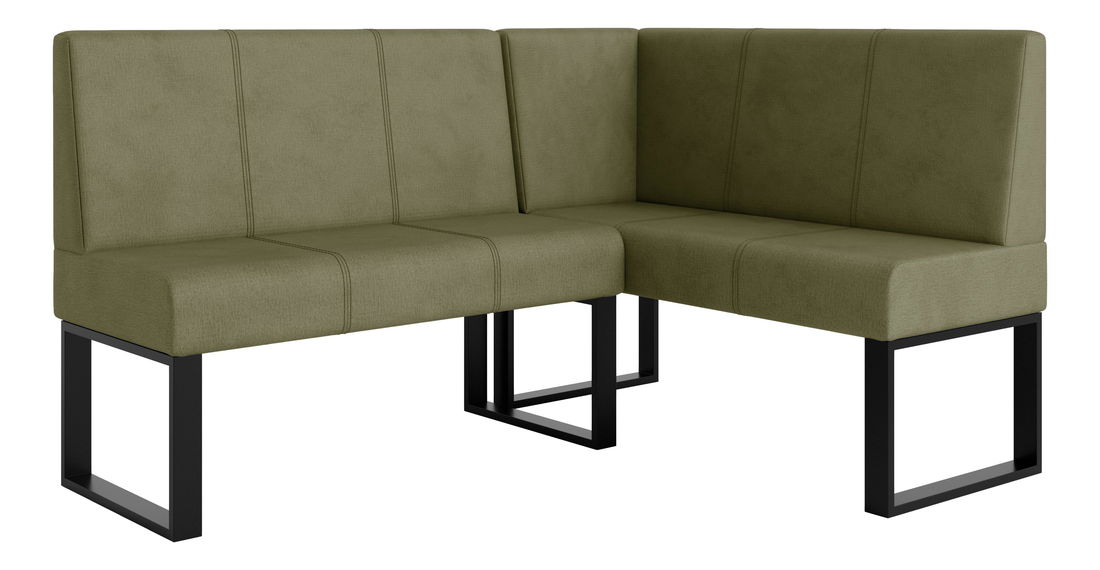 Rohová lavice Bernio 140x200 (olivová) (P)