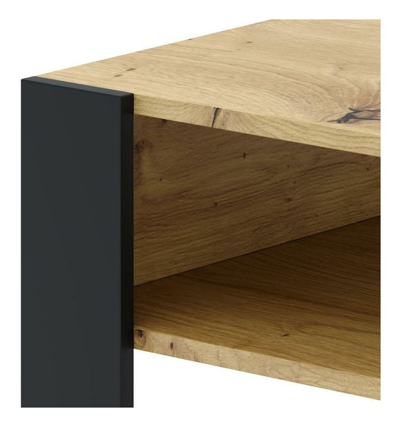 Konferenční stolek Corosta 1 (dub artisan + černá)