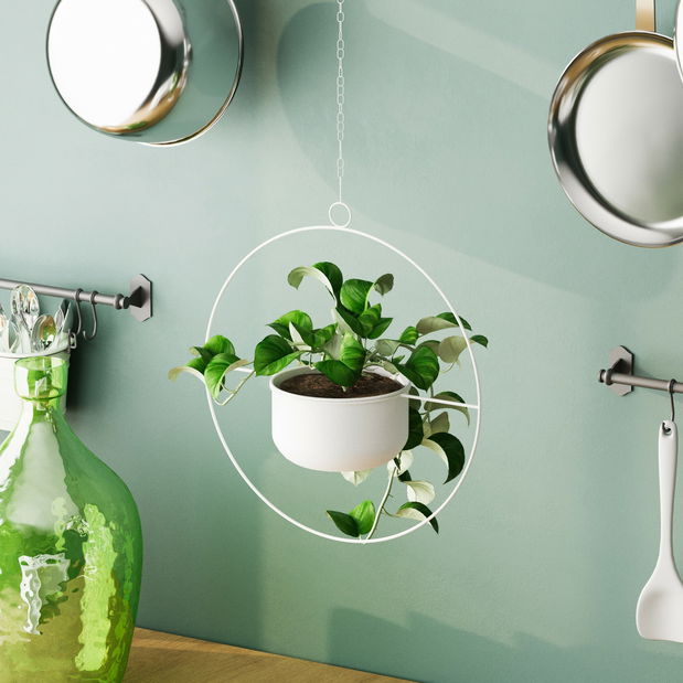 Dekorativní hrnec Paradota (bílá)