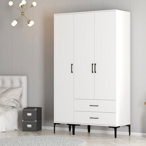 Šatní skříň Kiara ST (bílá)