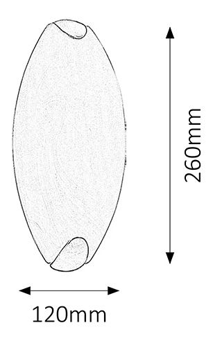 Podhledové svítidlo Opale 5726 (chromová + rýžové kamenné sklo)