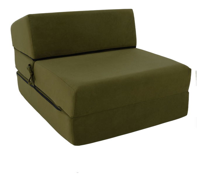 Rozkládací křeslo Plantearan (olivová)