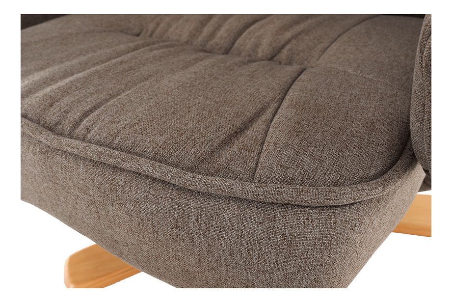 Relaxační křeslo Lerato (hnědošedá)